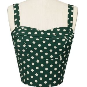 *Holiday green* Trashy Diva Trixie top Irish Polka